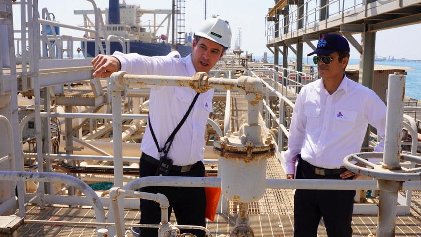 بازدید+ معاون برنامه‌ریزی و تلفیق طرح‌ها و برنامه‌های شرکت ملی نفت ایران+ اسدروز+ میری+ خارگ 1