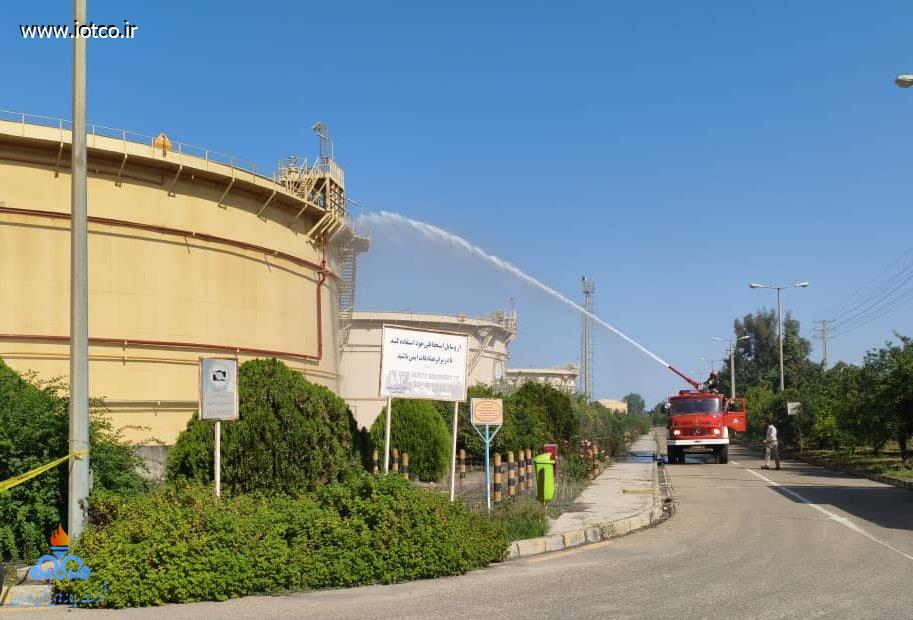 مدیر پایانه نفتی شمال + مانور اطفای حریق 5