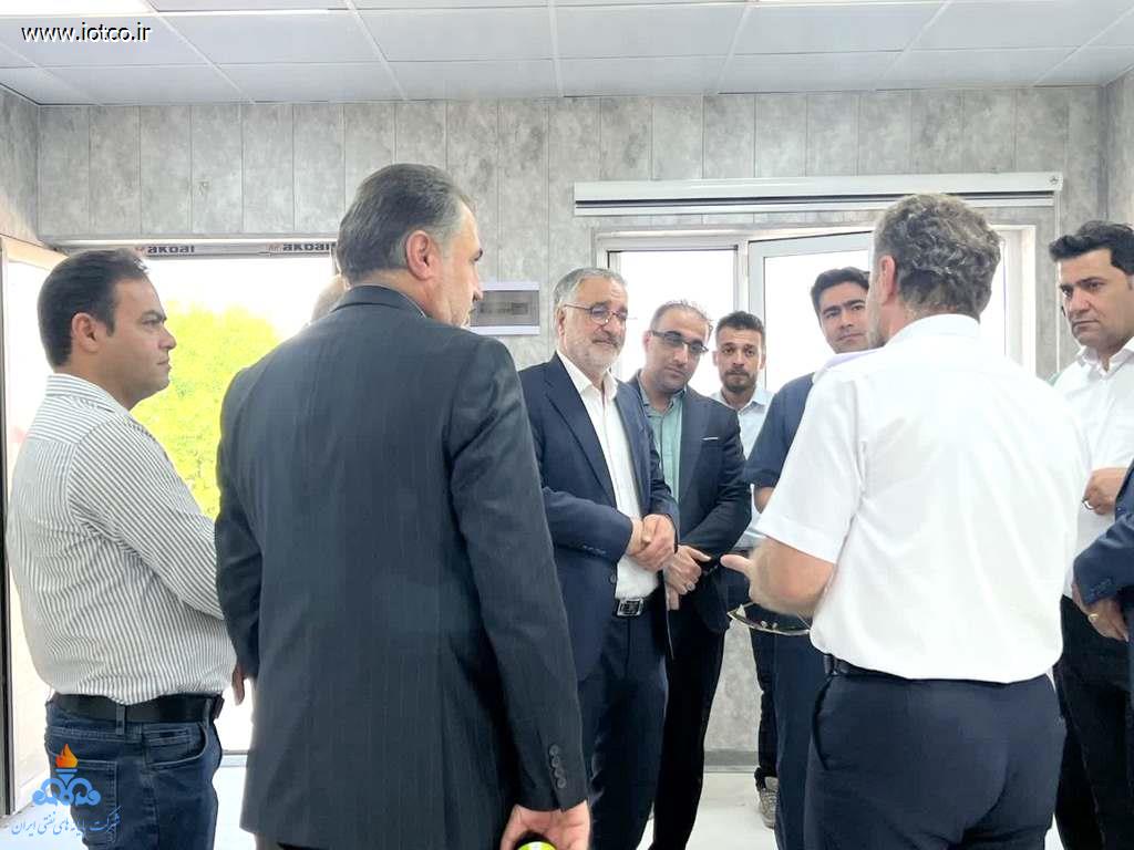 بازدید+ مدیرعامل پایانه‌های نفتی ایران+منطقه عملیاتی ماهشهر 9
