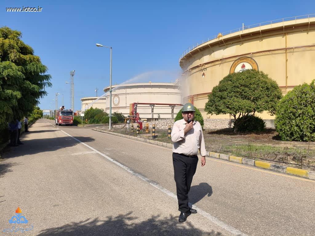 مدیر پایانه نفتی شمال + مانور اطفای حریق 4