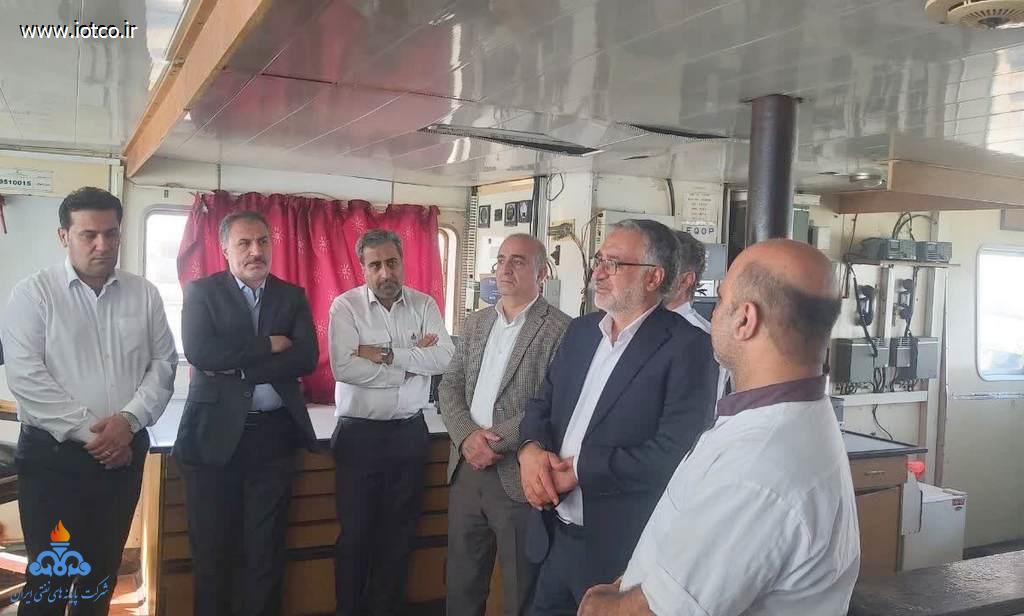 بازدید+ مدیرعامل پایانه‌های نفتی ایران+منطقه عملیاتی ماهشهر 7