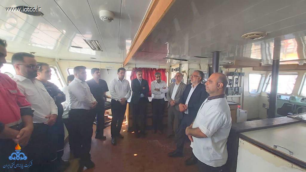 بازدید+ مدیرعامل پایانه‌های نفتی ایران+منطقه عملیاتی ماهشهر 6