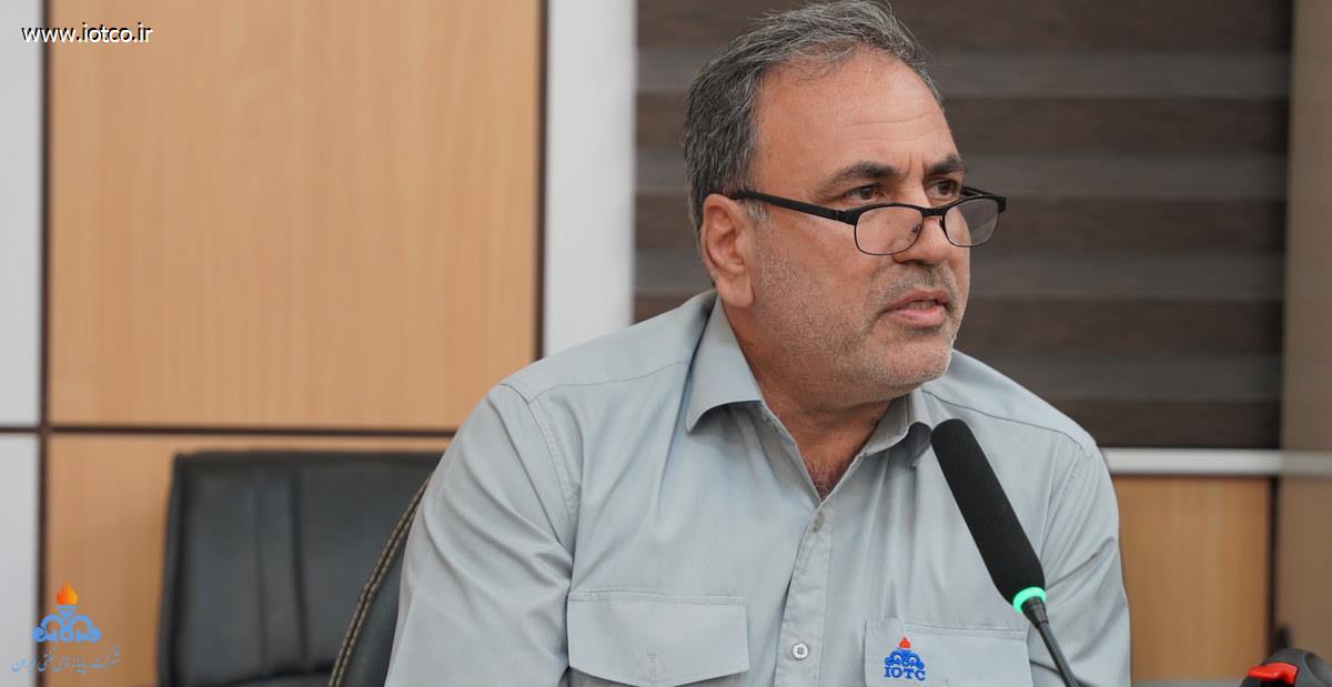 عباس اسدروز + مدیرعامل +شرکت پایانه‌های نفتی ایران +نشست با مدیران + رؤسای پایانه نفتی خارگ 12