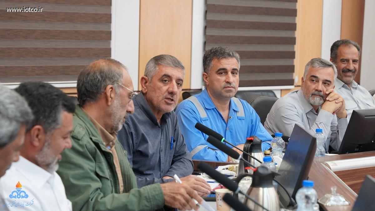 عباس اسدروز + مدیرعامل +شرکت پایانه‌های نفتی ایران +نشست با مدیران + رؤسای پایانه نفتی خارگ 8