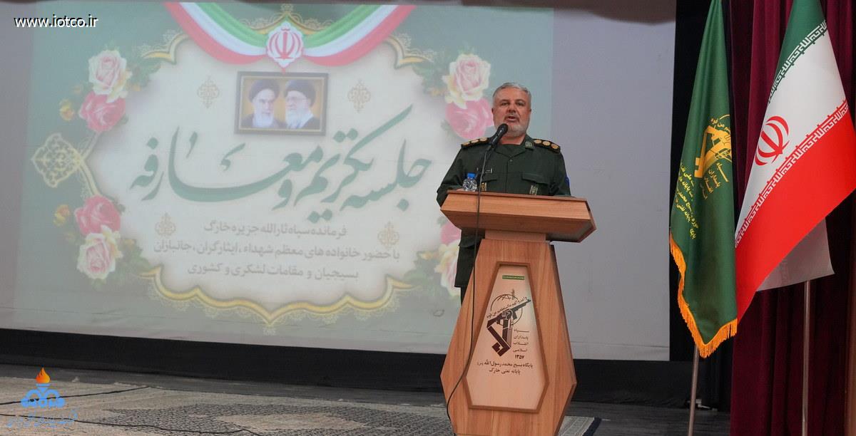 تودیع+ سرهنگ سیروس حیاتی +معارفه+ سرهنگ دوم محسن مشتاقی + ناحیه مقاومت بسیج سپاه خارگ 11