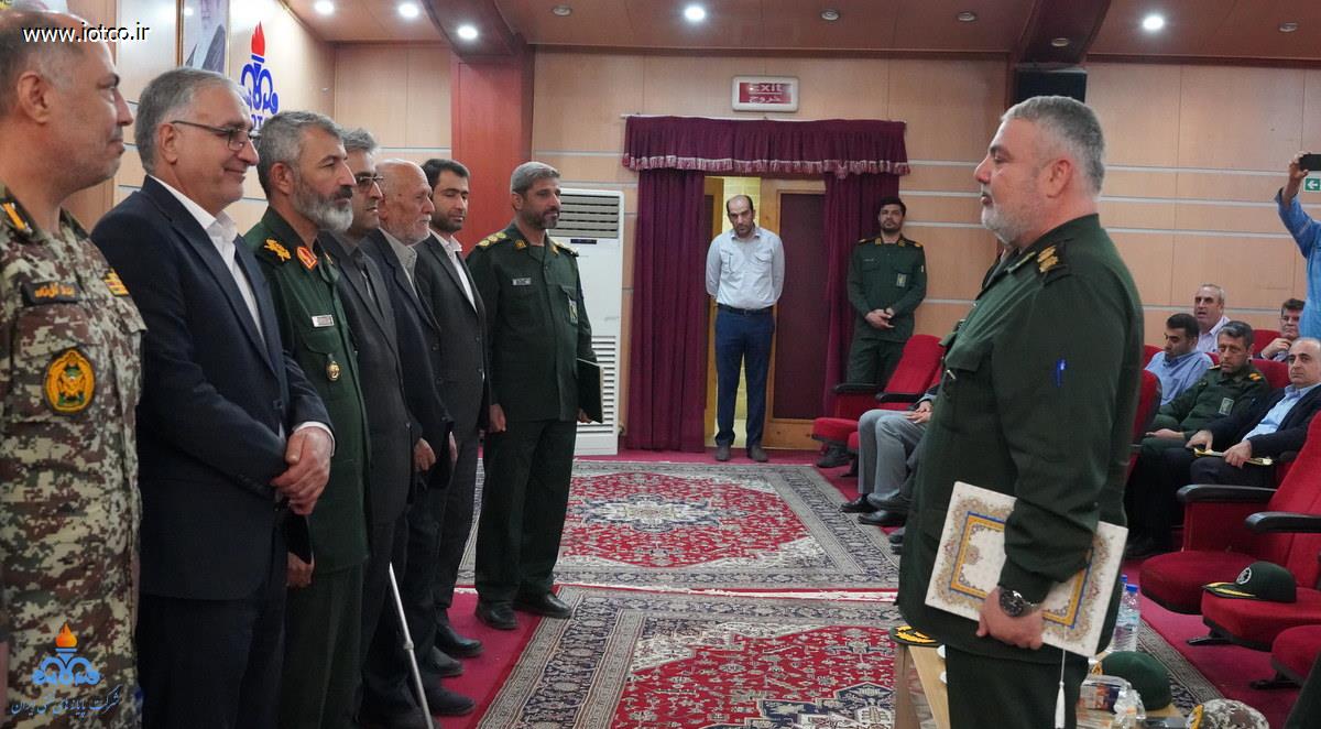 تودیع+ سرهنگ سیروس حیاتی +معارفه+ سرهنگ دوم محسن مشتاقی + ناحیه مقاومت بسیج سپاه خارگ 4