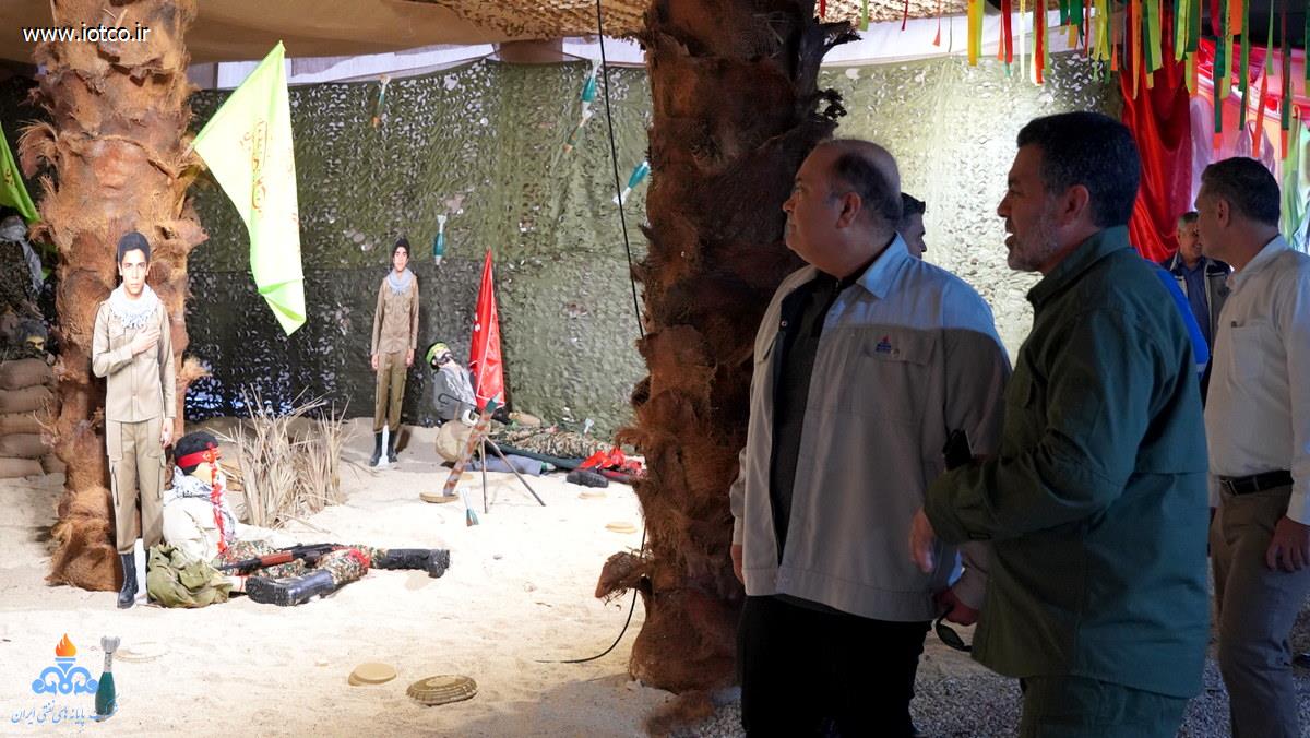 بازدید مدیر پایانه نفتی خارگ+نمایشگاه دائمی بسیج 11