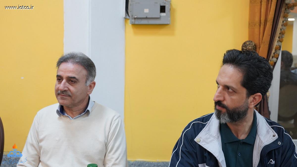 نشست صمیمی +مدیرعامل شرکت پایانه‌های نفتی ایران + روسای پایانه نفتی خارگ + مناسب میلاد امام علی(ع)+ عباس اسدروز 19