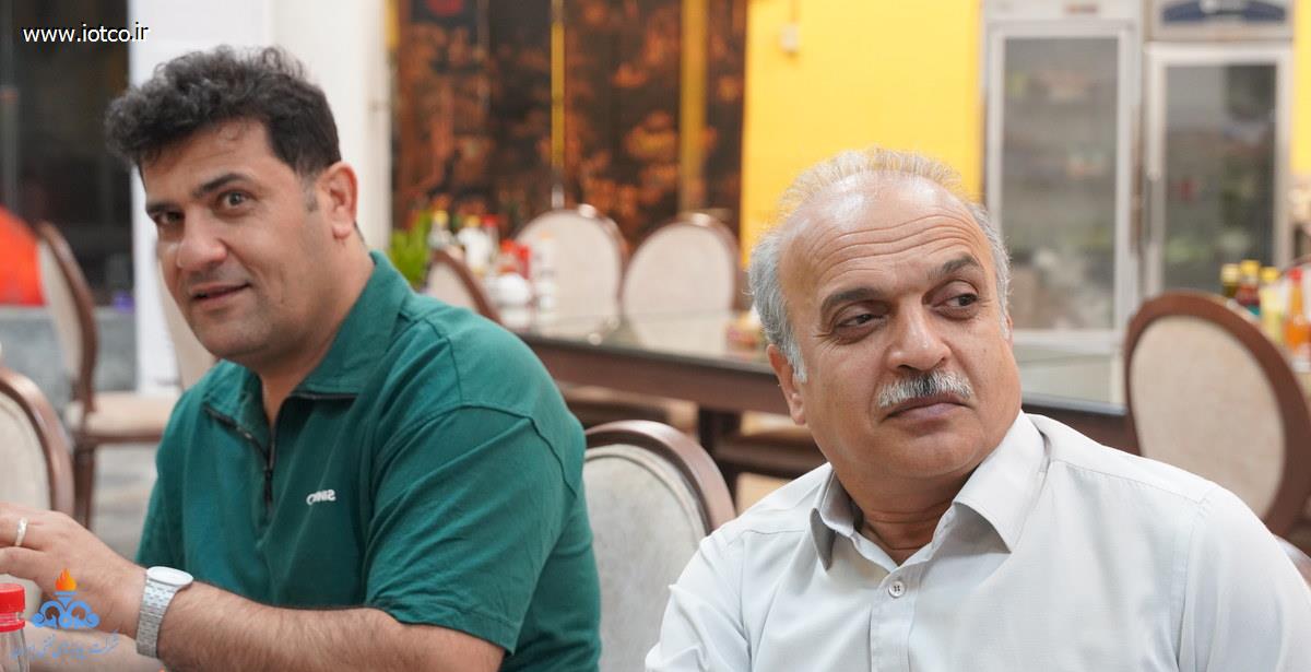 نشست صمیمی +مدیرعامل شرکت پایانه‌های نفتی ایران + روسای پایانه نفتی خارگ + مناسب میلاد امام علی(ع)+ عباس اسدروز 12