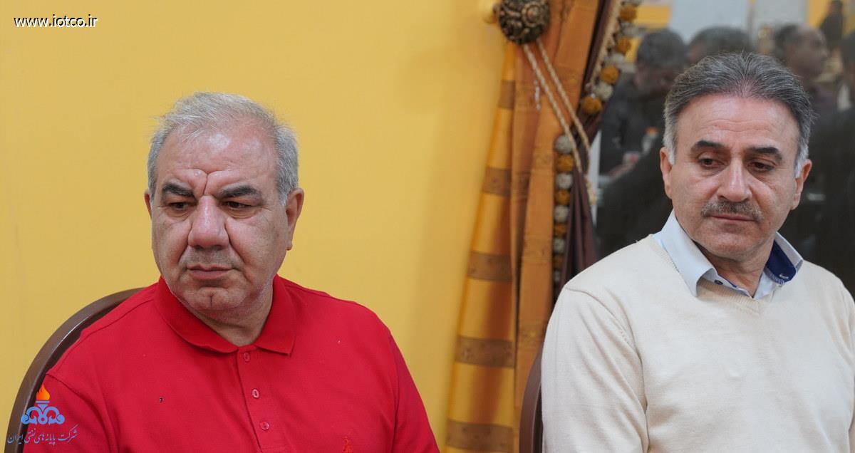 نشست صمیمی +مدیرعامل شرکت پایانه‌های نفتی ایران + روسای پایانه نفتی خارگ + مناسب میلاد امام علی(ع)+ عباس اسدروز 9