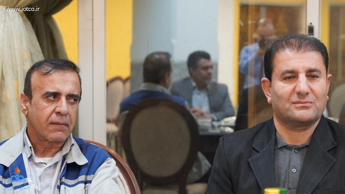 نشست صمیمی +مدیرعامل شرکت پایانه‌های نفتی ایران + روسای پایانه نفتی خارگ + مناسب میلاد امام علی(ع)+ عباس اسدروز 5