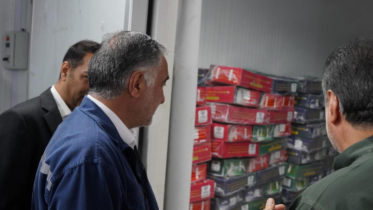 سلیمانی +عباس اسدروز+ مدیرعامل شرکت پایانه‌های نفتی ایران+ پایانه نفتی خارگ+سردخانه‌ 3