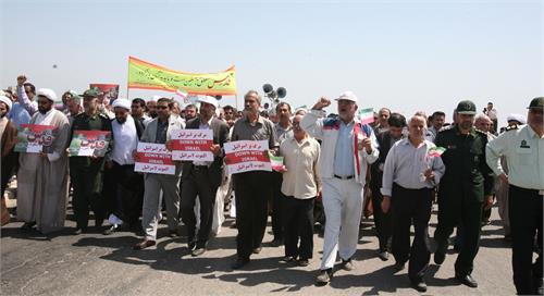 تجدید میثاق کارکنان شرکت پایانه های نفتی ایران با آرمان های فلسطین