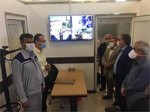 بازدید مدیرعامل شرکت پایانه های نفتی ایران از سیستم حفاظت الکترونیک فرودگاه خارگ