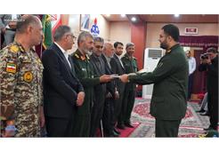 آیین تودیع و معارفه فرمانده ناحیه مقاومت بسیج سپاه خارگ برگزار شد